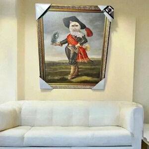 Carol Lew Cat Canvas Print Giclee Stretched Wall Art 22x18